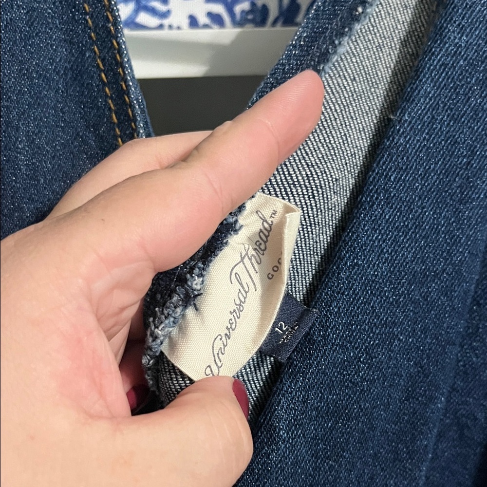 Universal Thread Jean Button-Front Jumpsuit - Picture 4 of 4